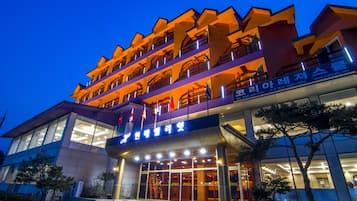 Front of property - evening/night