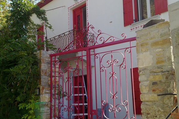 The front of the house