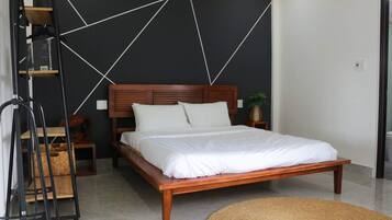 Black & White Room | Individually decorated, individually furnished, blackout curtains