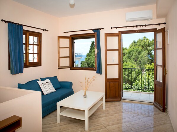 Duplex, Jetted Tub, Partial Sea View | View from room