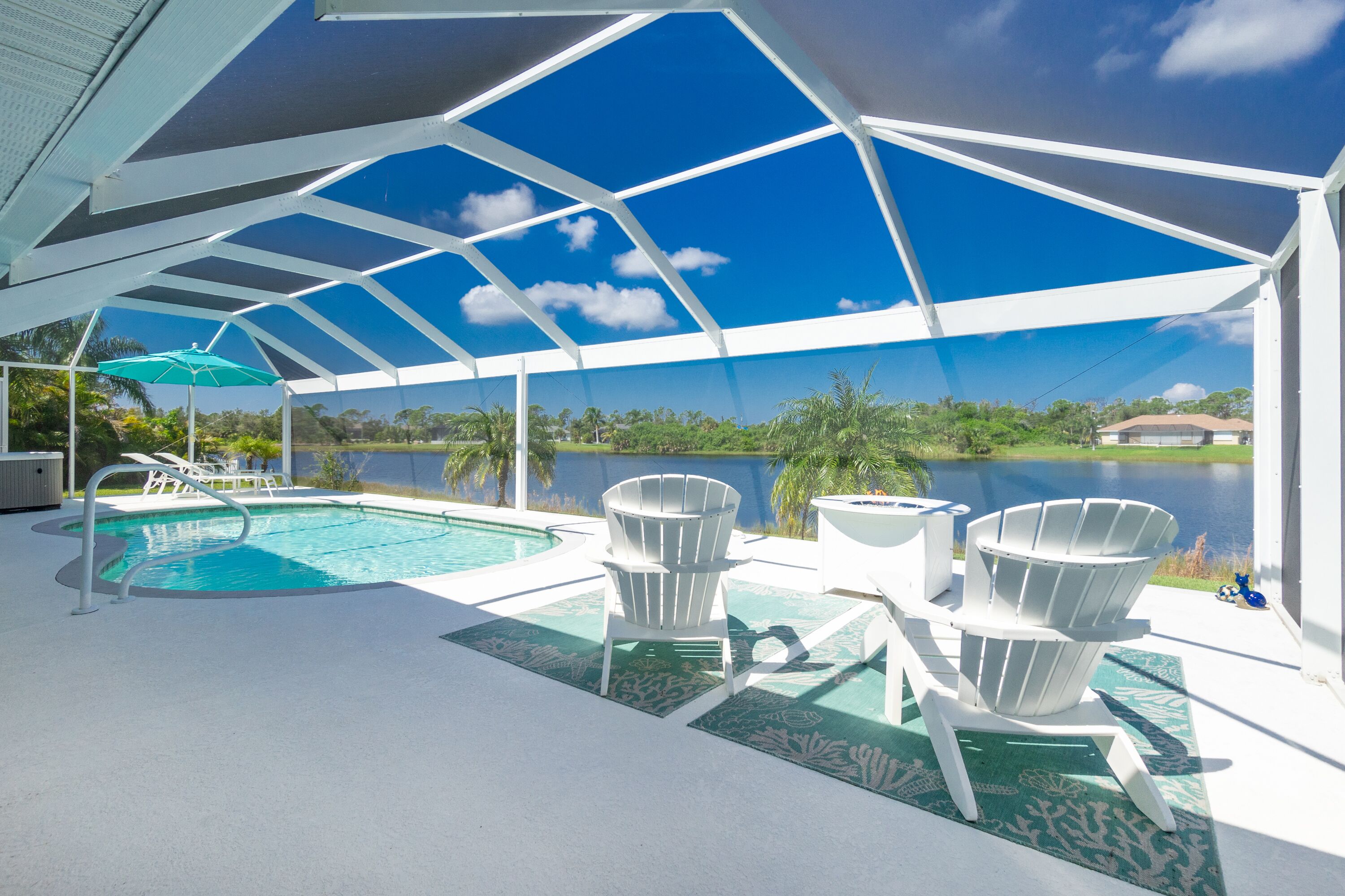 A heated pool
