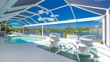 A heated pool