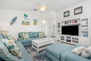 Smart-TV, DVD-Player, Bücher, Videothek
