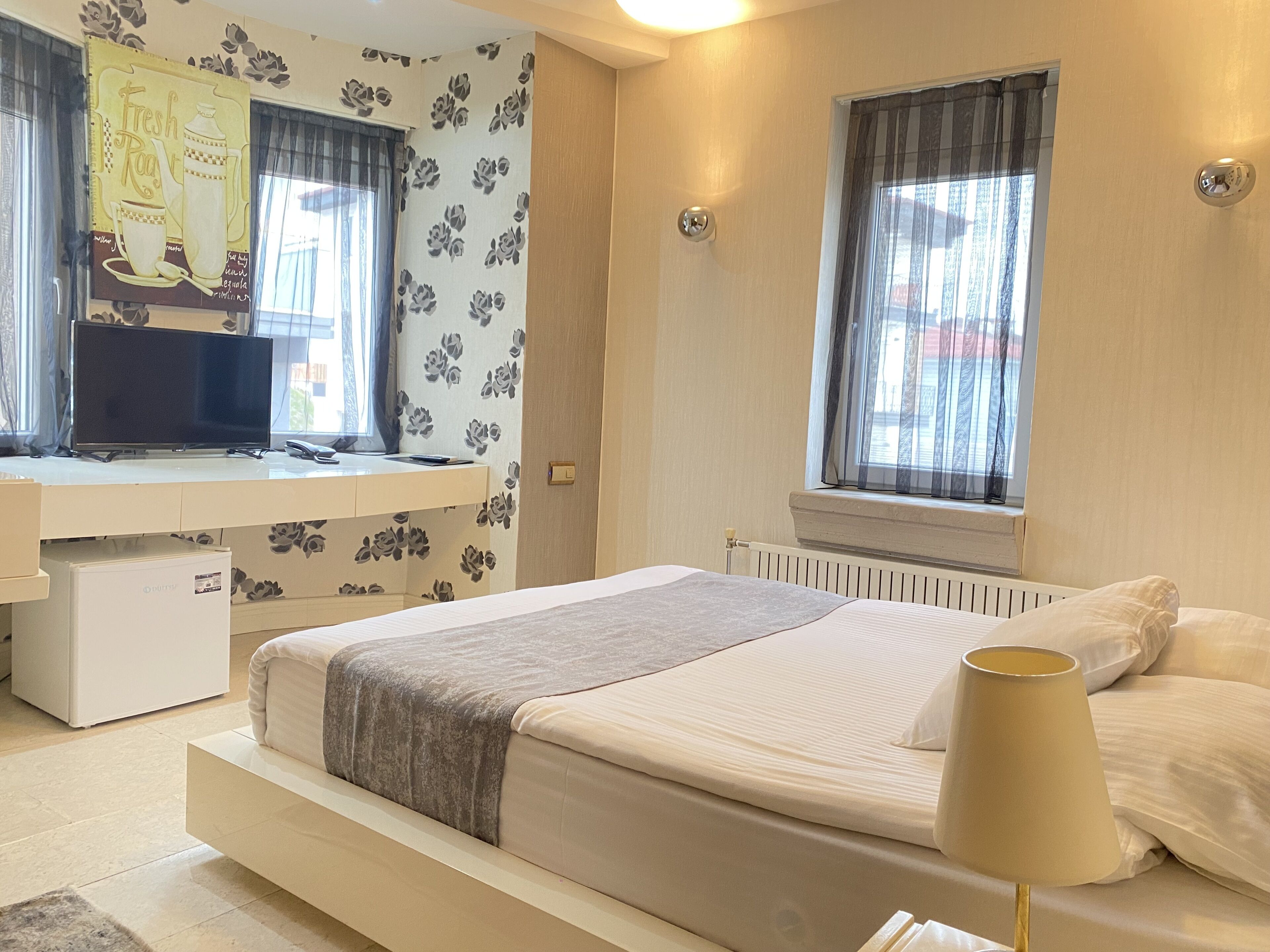 elite room, 1 double bed | frette italian sheets, premium bedding, down duvets, memory-foam beds