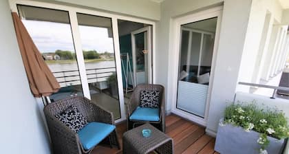 Fewo RheinDesign in Linz on the Romantic Middle Rhine with a beautiful river view