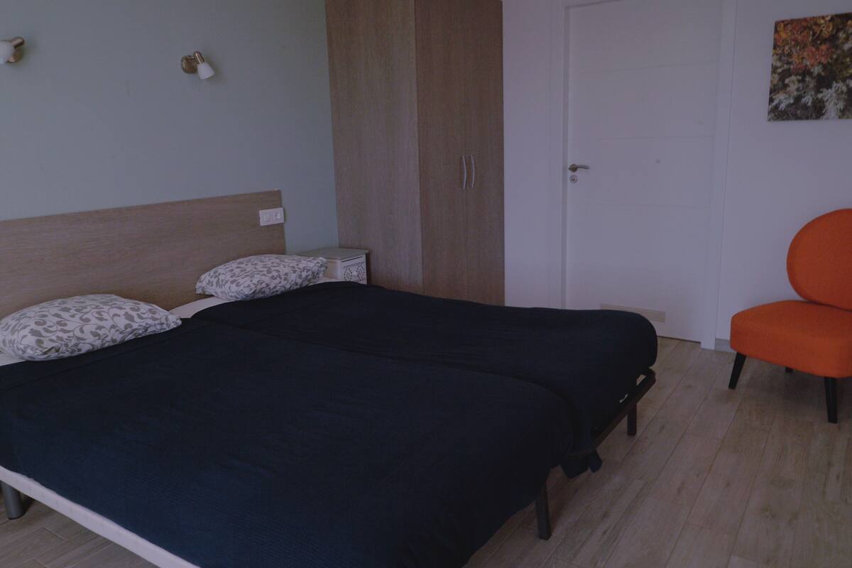 Double or Twin Room, Accessible, Ocean View (Sea Corner) | Blackout curtains, free cots/infant beds, bed sheets