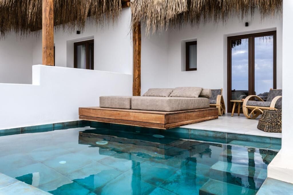 Deluxe Suite with sea view and private pool | Terrasse/Patio