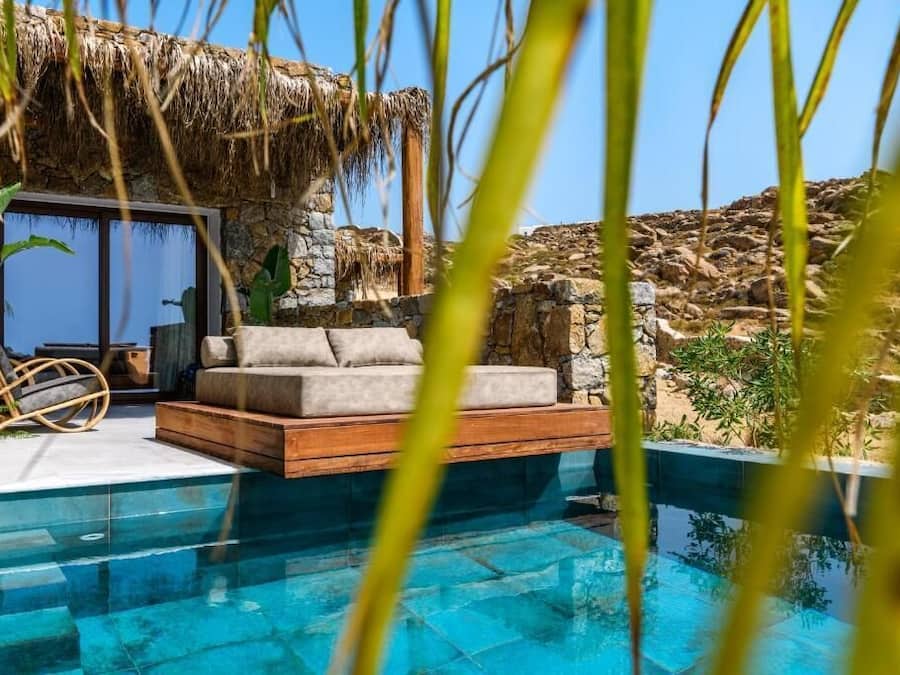 Indoor pool, outdoor pool, sun loungers