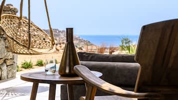 Deluxe Rock Suite with sea view and private pool | View from room