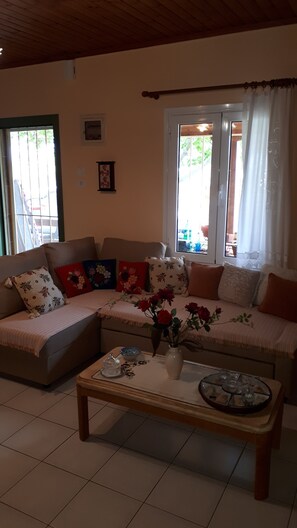 TV, books, stereo