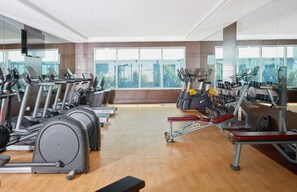 Fitness facility - 1BR - Treppan Hotel & Suites, Luxury Accommodation in Dubai Sports City (Dubai Sports City)