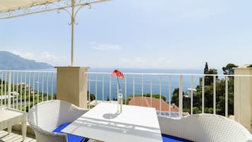Junior Suite, Terrazzo Vista Mare | Verönd/útipallur