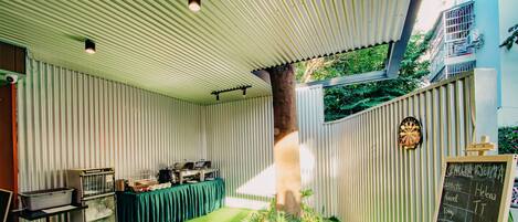 Espace banquet en plein air