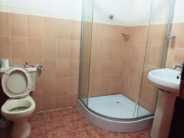 Ducha, cabezal de ducha tipo lluvia, artículos de tocador gratuitos