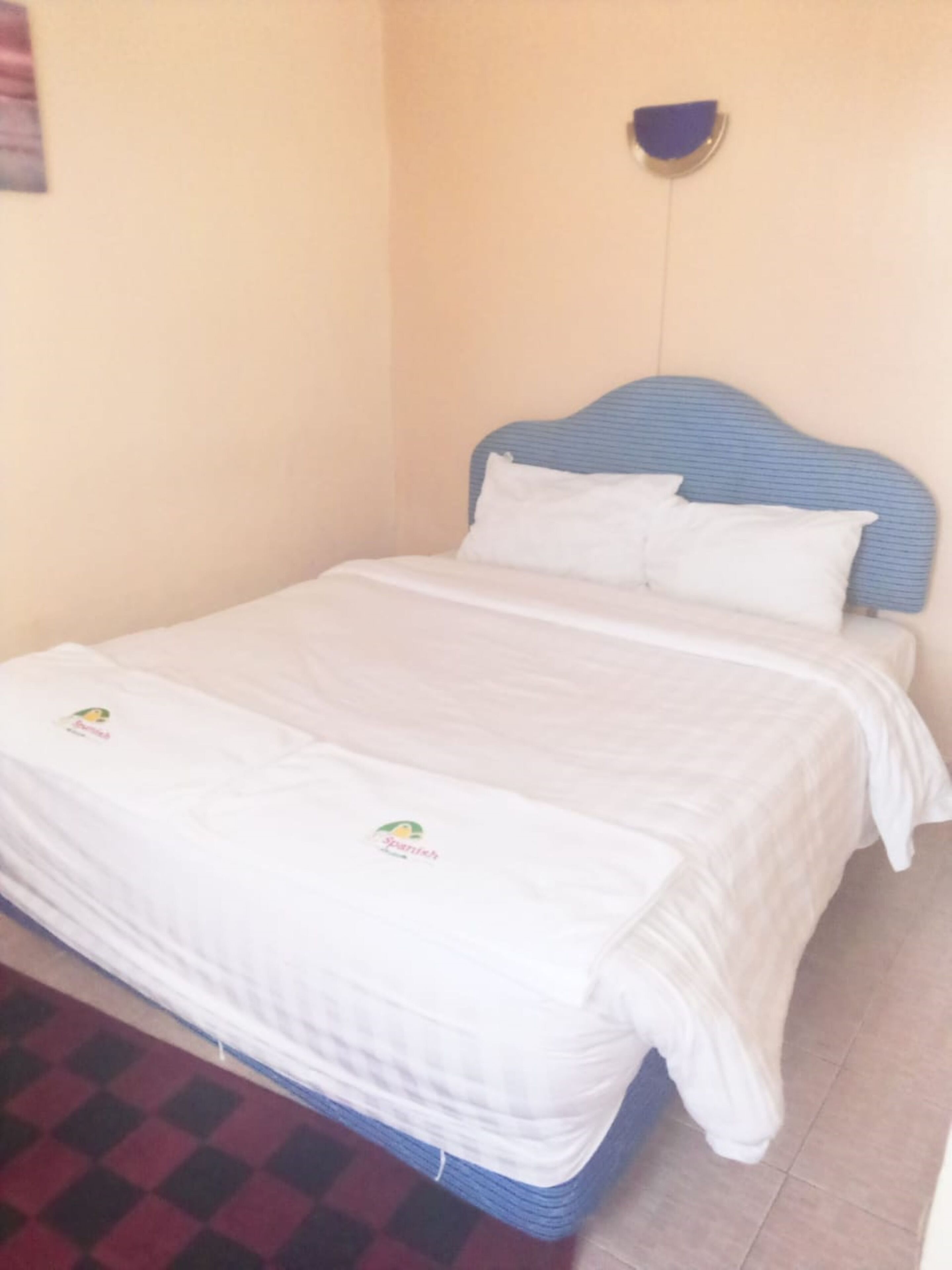 Desk, free WiFi, bed sheets