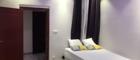 1 bedroom, iron/ironing board, bed sheets