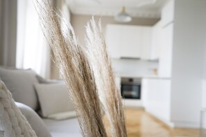 Design-Apartment (TOP 10) | Wohnbereich | Fernseher