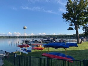 Guests can enjoy serene lakeside views and easy access to water activities.