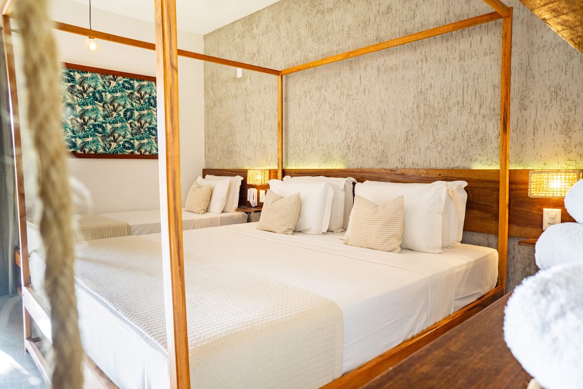 Ropa de cama de alta calidad y minibar
