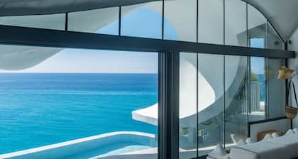 Maison sur la Falaise avec Piscine Chauffée