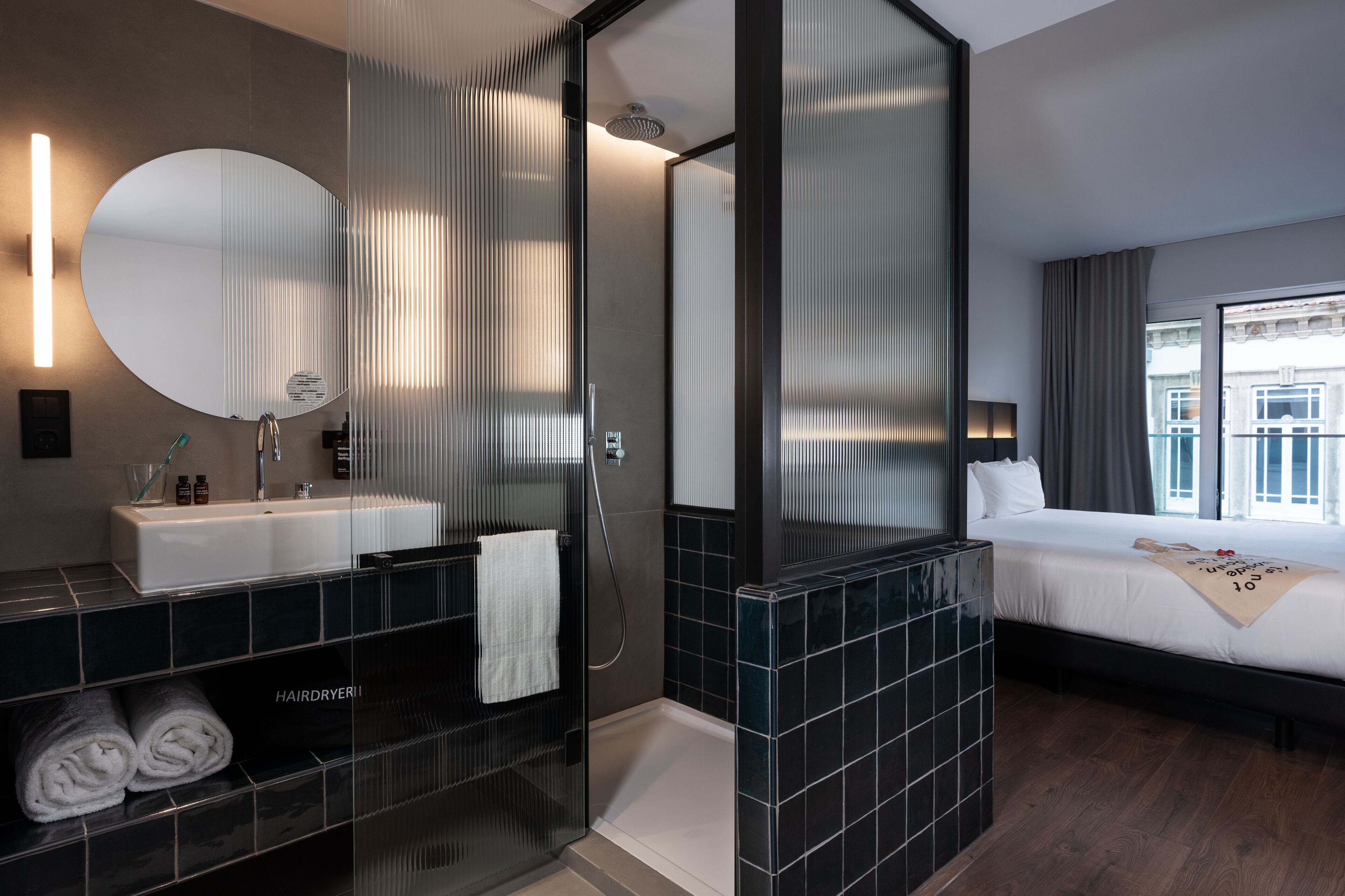 double or twin room | bathroom | shower, free toiletries, hair dryer, towels