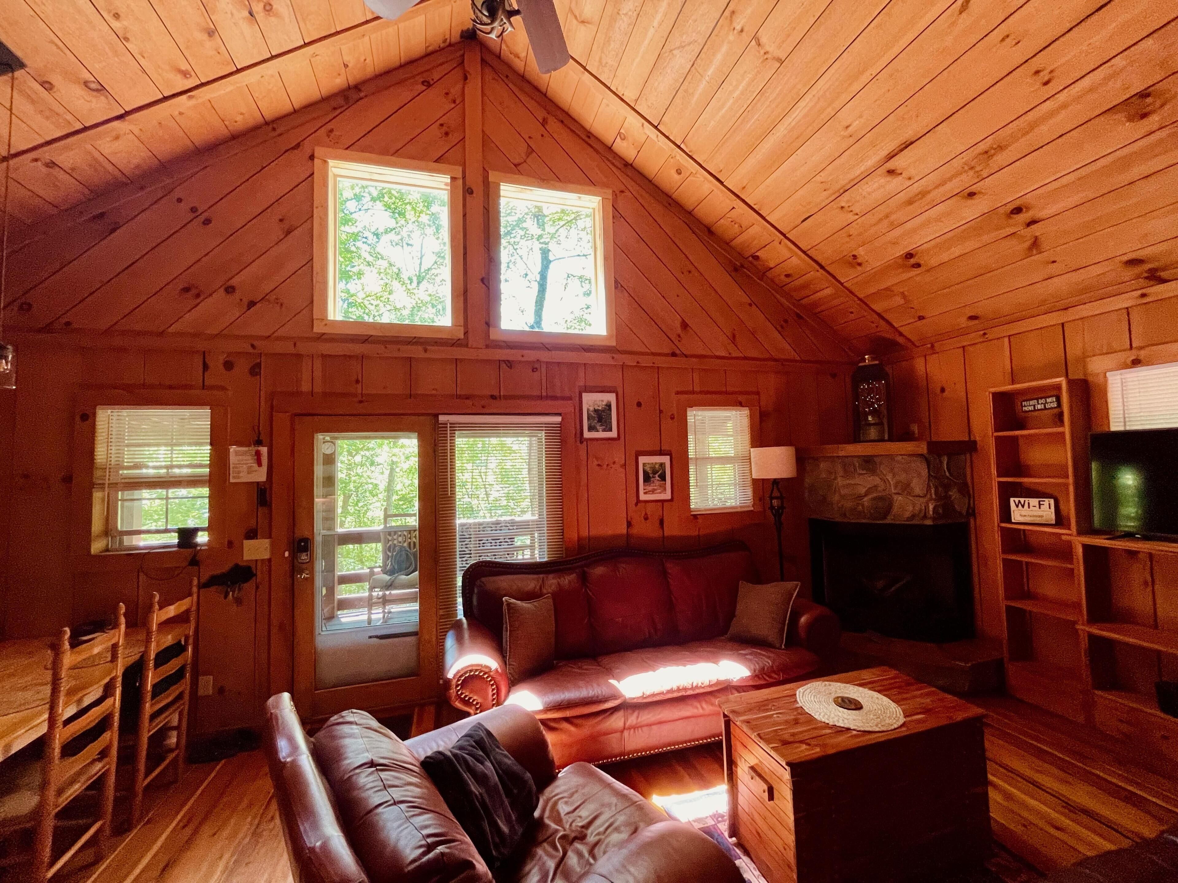 Smart TV, fireplace, DVD player