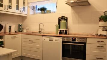Kühlschrank, Ofen, Herdplatte, Geschirrspüler