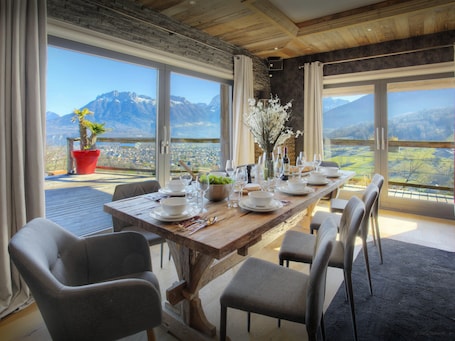 Dining. Chalet Kalyssia - luxury holiday for 11, spa & great skiing - OVO Network