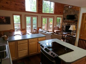 Interior - Lake Cabin in beautiful wooded setting overlooking crystal clear lake. (Rogers)