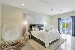 4 bedrooms, in-room safe, iron/ironing board, travel cot