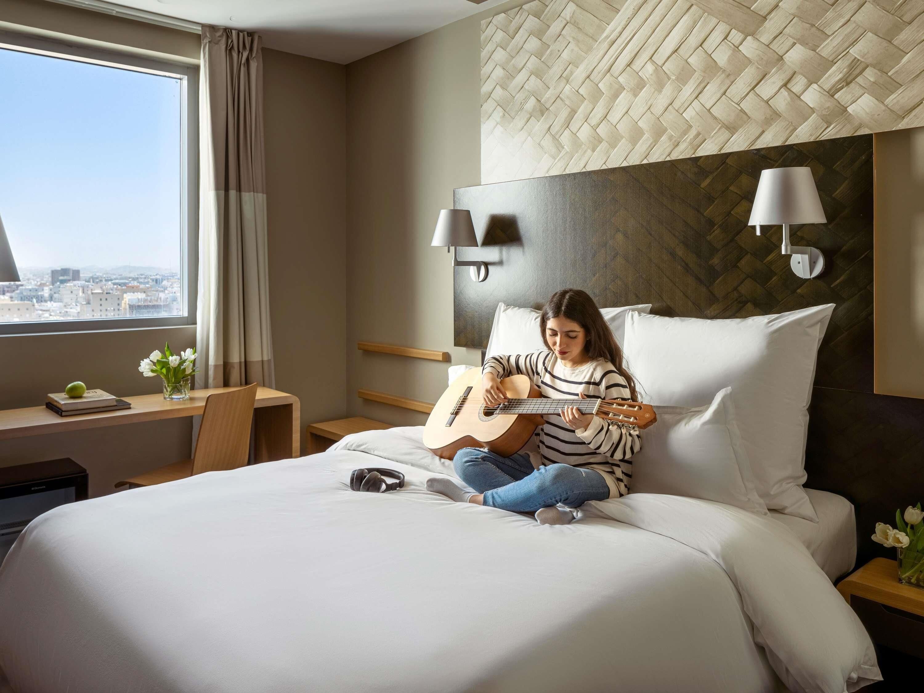 In-room safe, desk, laptop workspace, blackout drapes