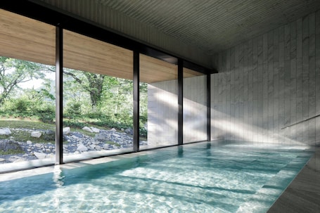 Couples treatment rooms, sauna, hot tub, hot springs, body treatments. The Ritz-Carlton, Nikko