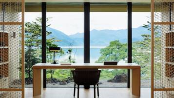 Premium bedding, minibar, in-room safe, laptop workspace