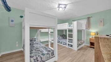 2 bedrooms, in-room safe, iron/ironing board, WiFi