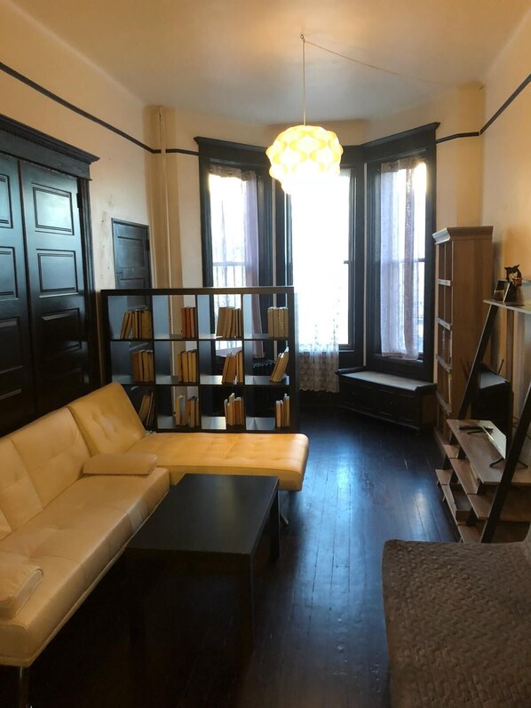 Blackout curtains, iron/ironing board, free WiFi, bed sheets