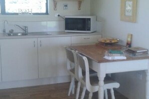Fridge, microwave, oven