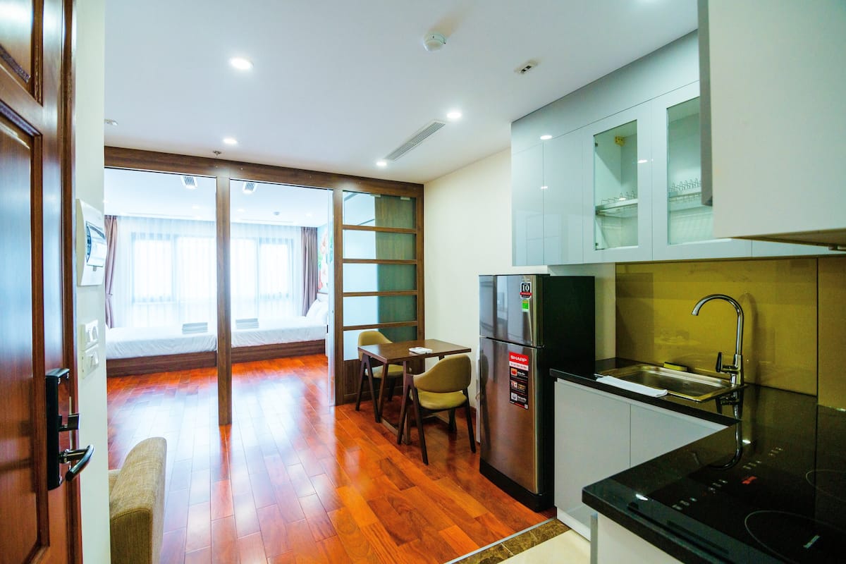 Appartamento, 2 camere da letto | Cucina privata | Frigorifero, microonde, piano cottura, pentole/stoviglie/utensili