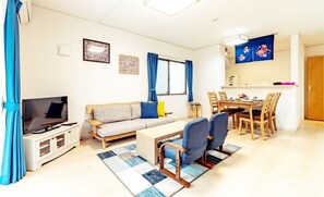 House, 4 Bedrooms | Living area | Flat-screen TV - Cozy House B (Onna)