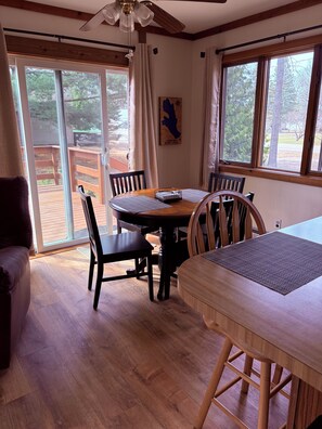 Dining - Clink’s Cabin- cozy home situated in beautiful picturesque Indian River Michigan (Indian River)