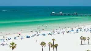 Sun loungers, beach towels