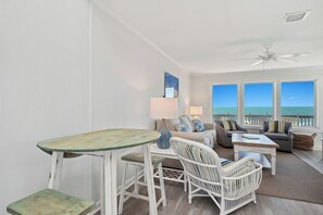 TV, DVD player, books