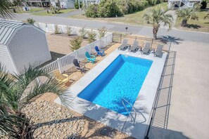 Pool - Sherry's Paradise: Bright and Airy Renovated Oceanview Home! (Oak Island)