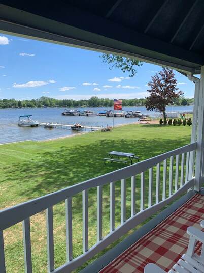 Rose Lake,  Cottage with Pontoon, Coldwater, Michigan (aka Lake of the Woods)