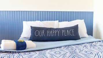 2 bedrooms, iron/ironing board, free WiFi, bed sheets