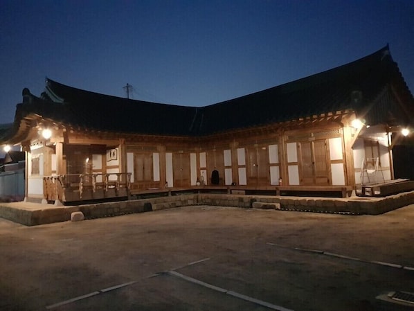 Front of property - evening/night