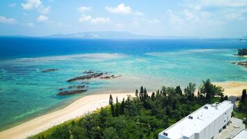 Beach nearby, white sand
