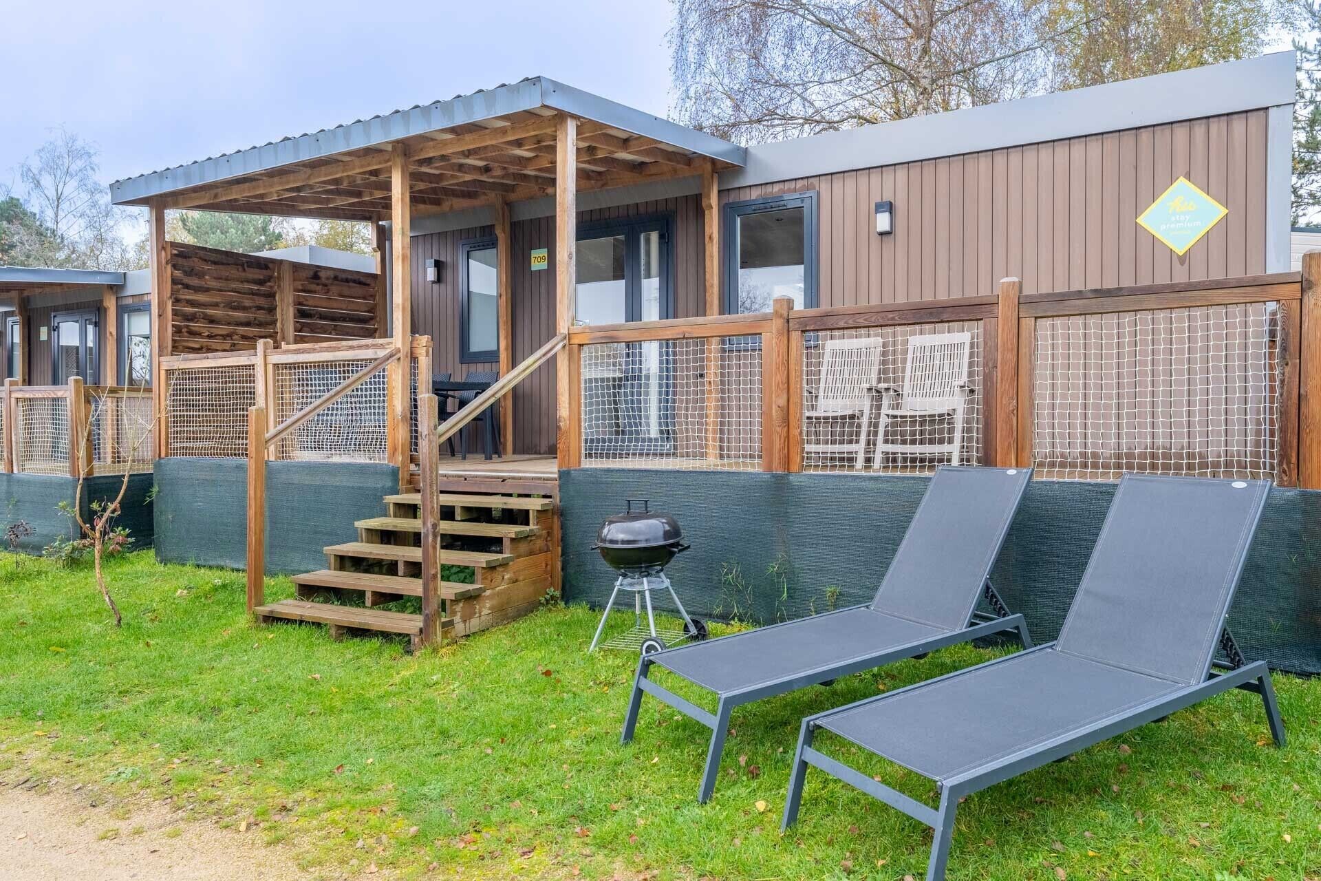 Superior-Chalet, 3 Schlafzimmer, 2 Bäder | Terrasse/Patio