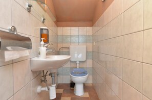 Shower, soap, shampoo