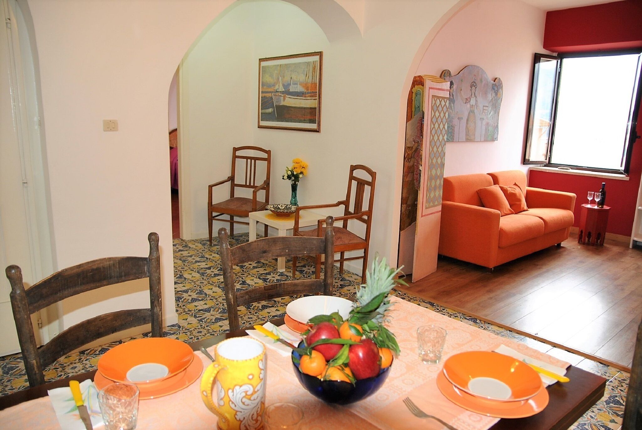 Maison, 2 chambres, terrasse, vue ville | Restauration