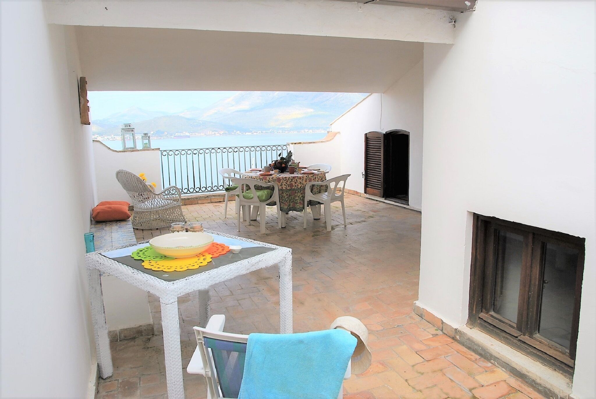 Ferienhaus, 2 Schlafzimmer, Terrasse, Stadtblick | Terrasse/Patio